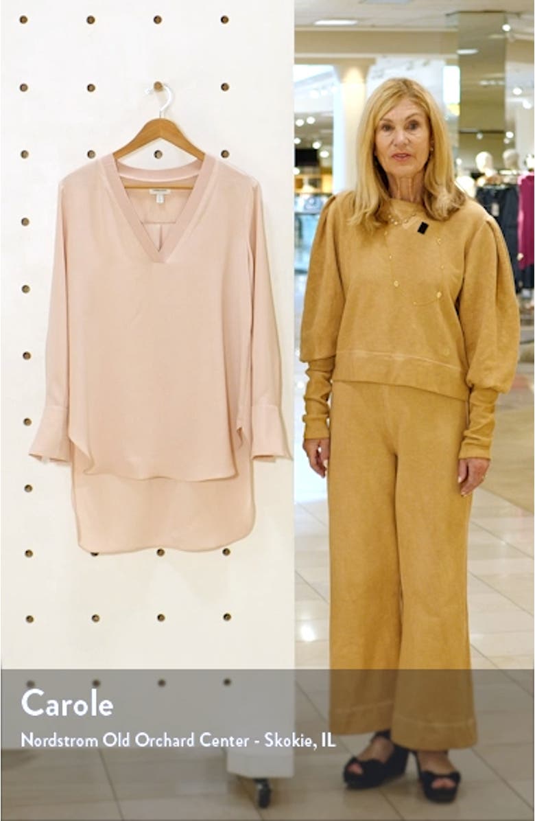 Rib Trim Woven Top, sales video thumbnail