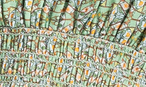 Max Studio Smocked Empire Waist Maxi Dress