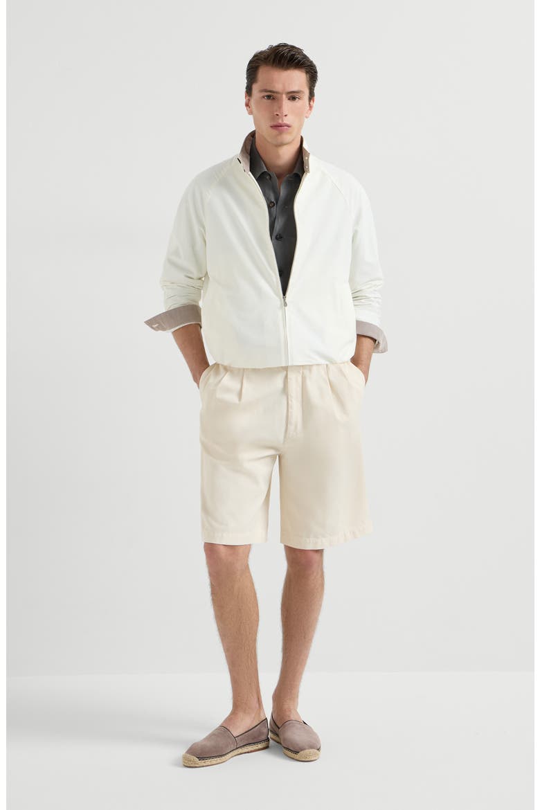 Gabardine outerwear jacket, Alternate, color, Off-White