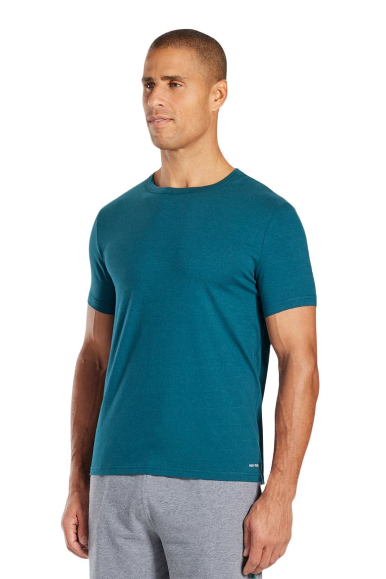 Classic Crewneck Undershirt, Alternate, color, DARK TEAL