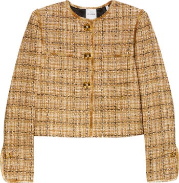 アパルトモン 新品 Original Yarn Tweed Jacket St. John Collection Multiyarn Metallic Tweed Crop Jacket