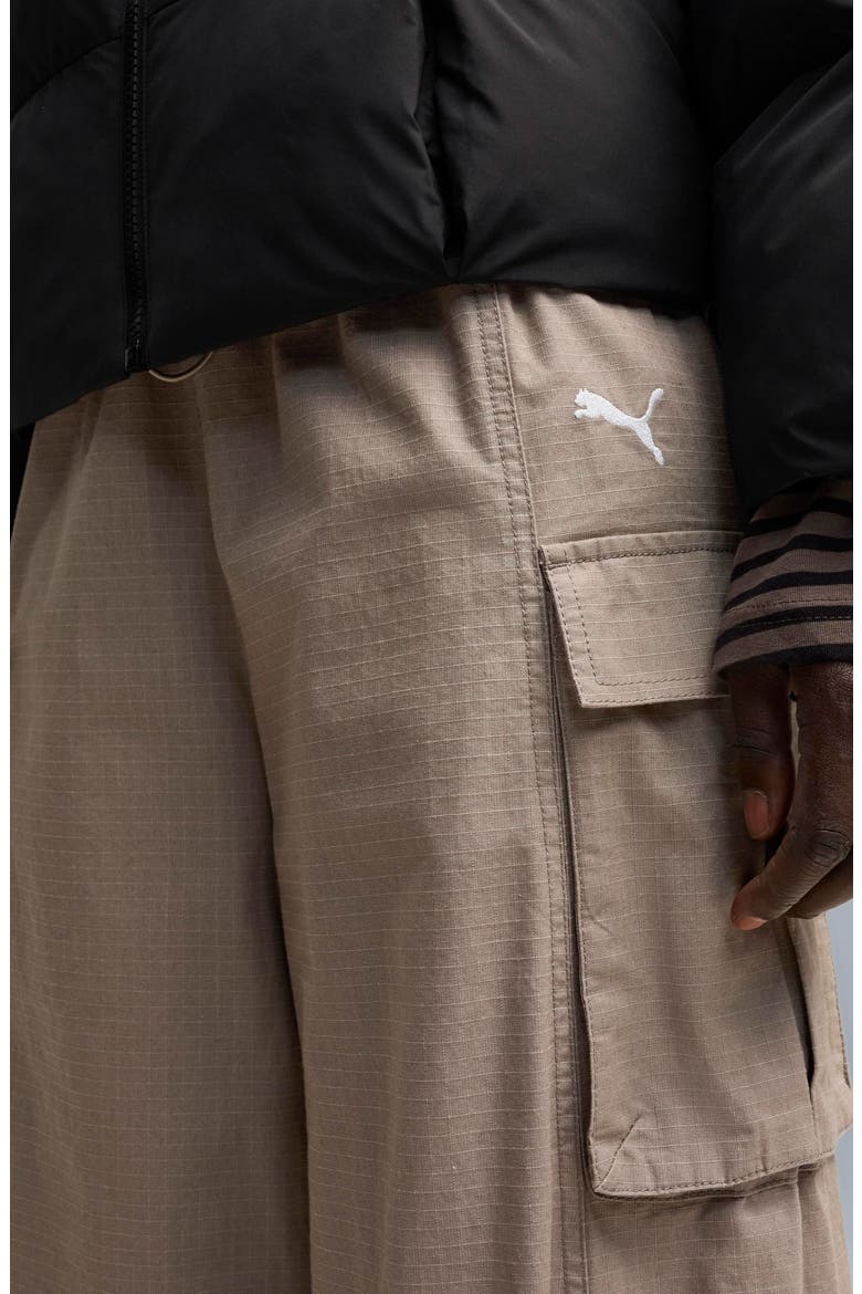 Relaxed Barrel Cargo Pants, Alternate, color, MOUSE GRAY