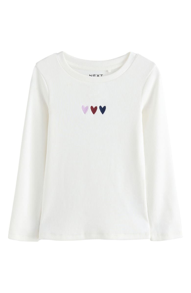 NEXT Kids' Assorted 4-Pack Long Sleeve Rib T-Shirts, Alternate, color, Multi