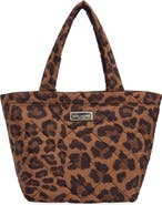 Marc Jacobs Leopard Print Quilted Nylon Tote