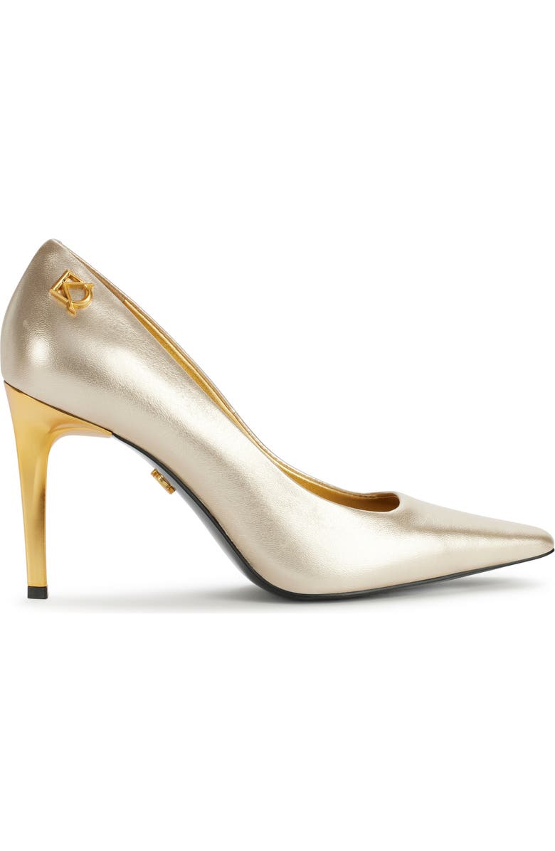 Donna Karan New York Savita Pump, Alternate, color, White Gold/ Gold