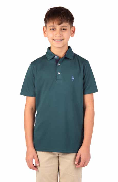 TailorByrd Kids' Solid Knit Polo