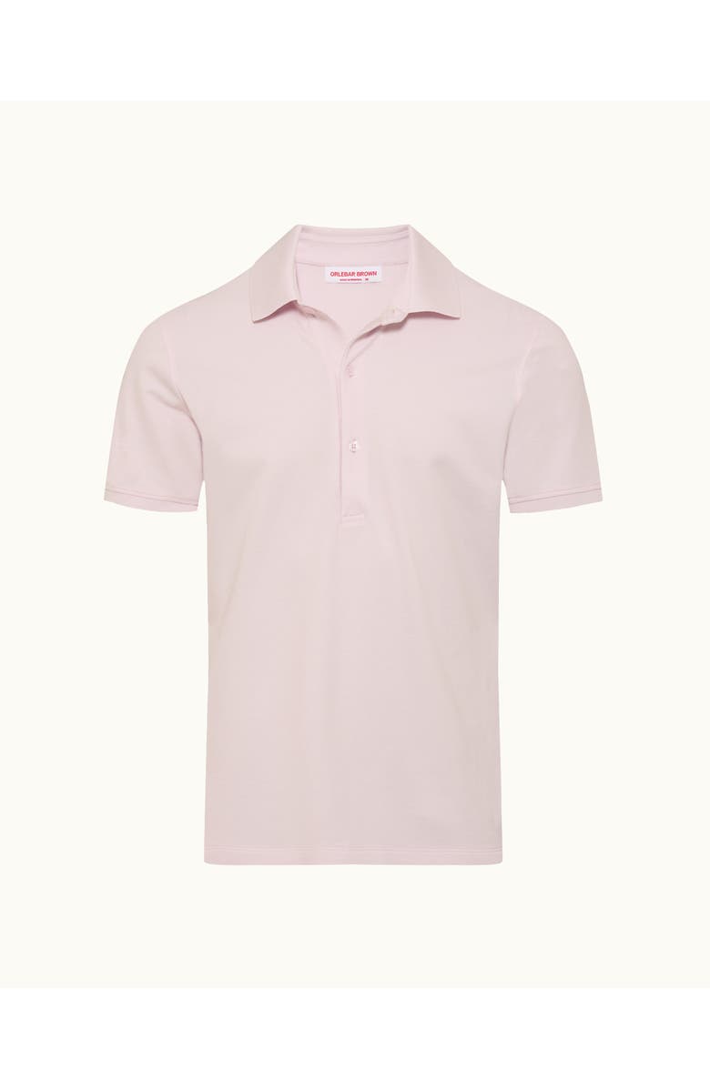 Orlebar Brown Bruno Pique Classic Fit Pique Polo, Main, color, Macaron Pink