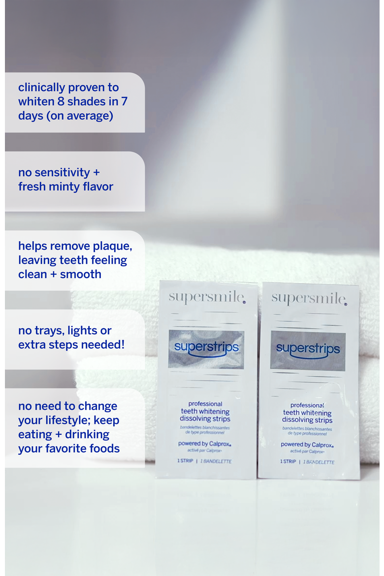 Superstrips Dissolving Strips Box Of 14, Alternate, color, White