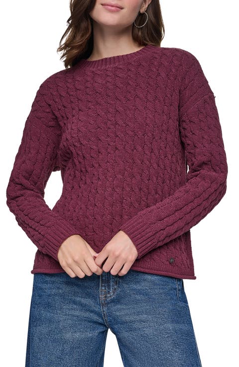 Cable Knit Crewneck Sweater
