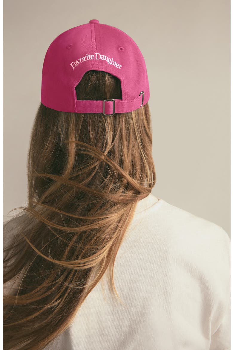 Mom of the Year Cotton Twill Baseball Cap, Alternate, color, PINK