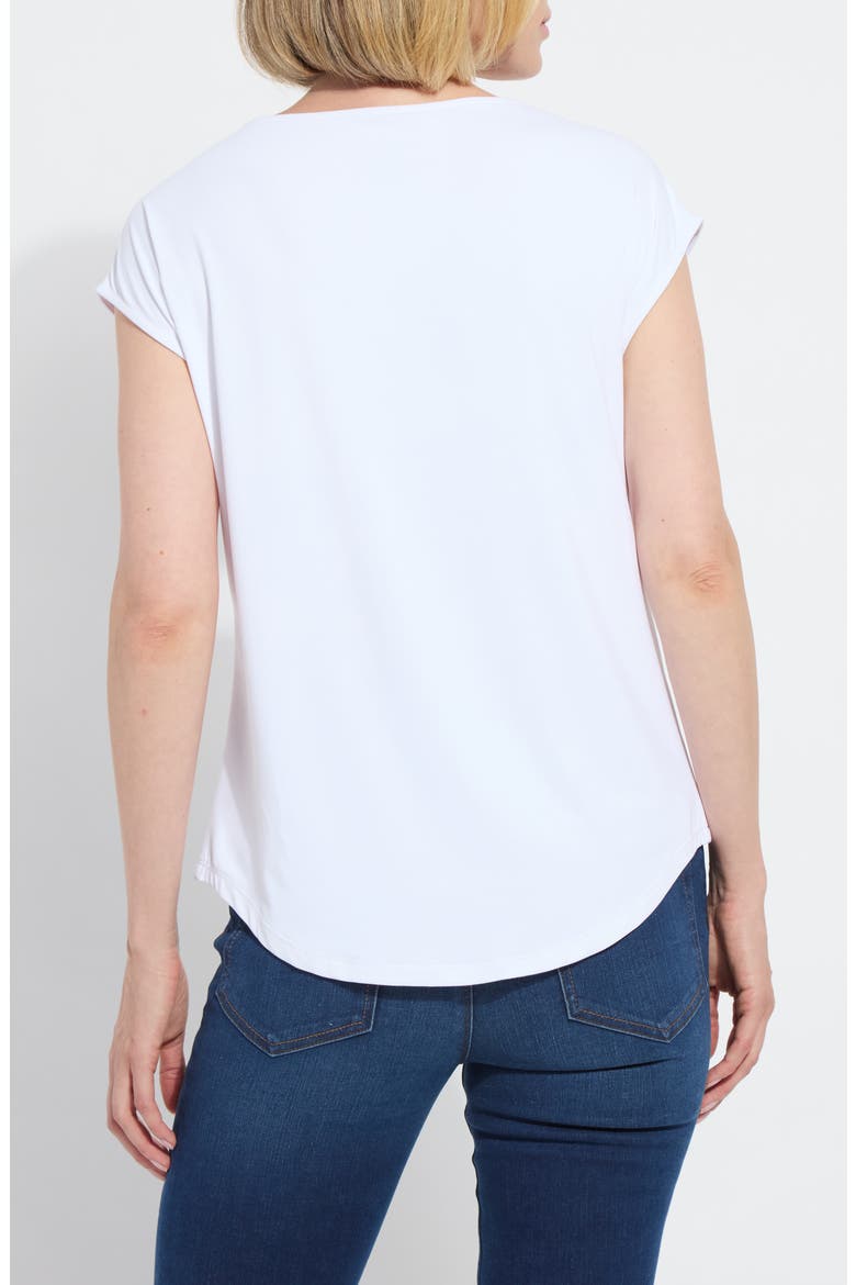 'Lyssentials T-Shirt, Alternate, color, WHITE