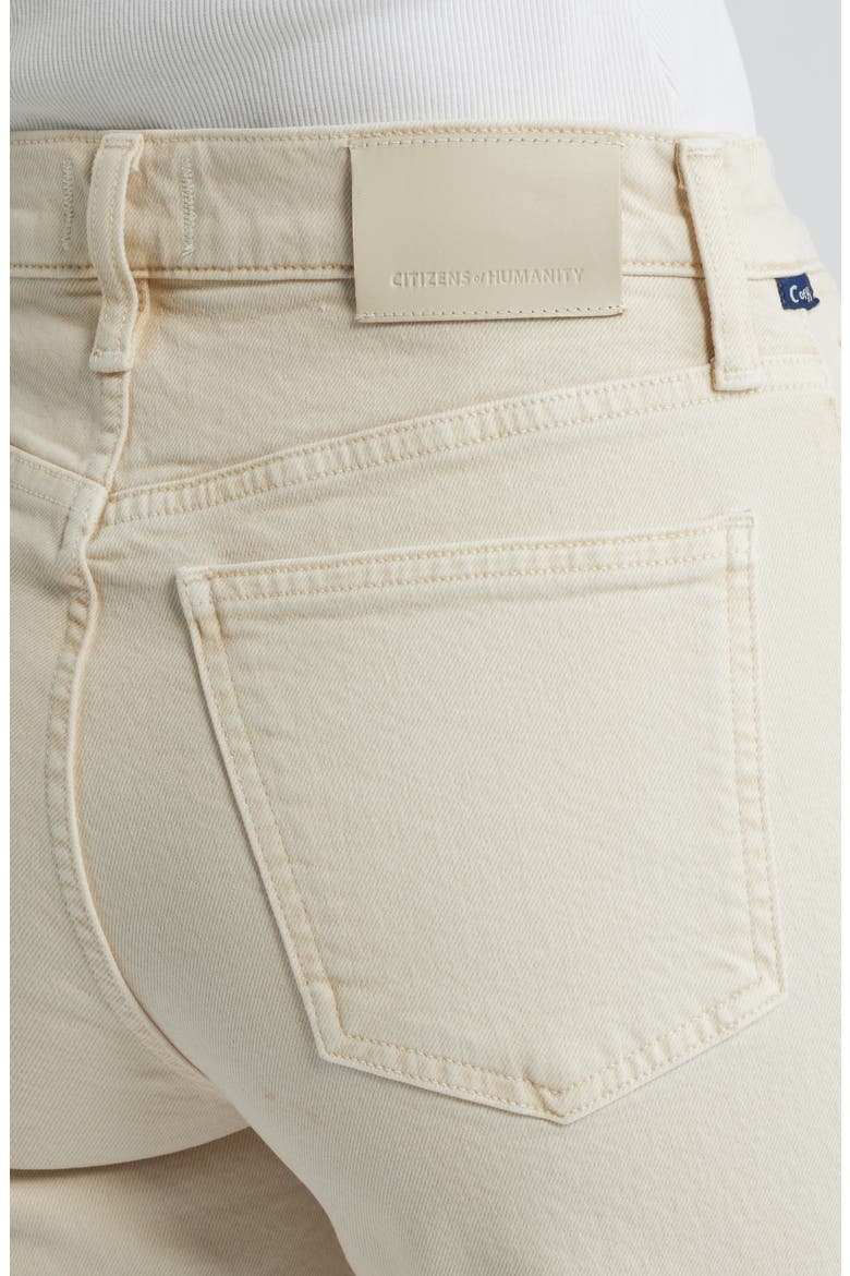 Palma High Waist Ankle Straight Leg Jeans, Alternate, color, ALMOND LIGHT BEIGE