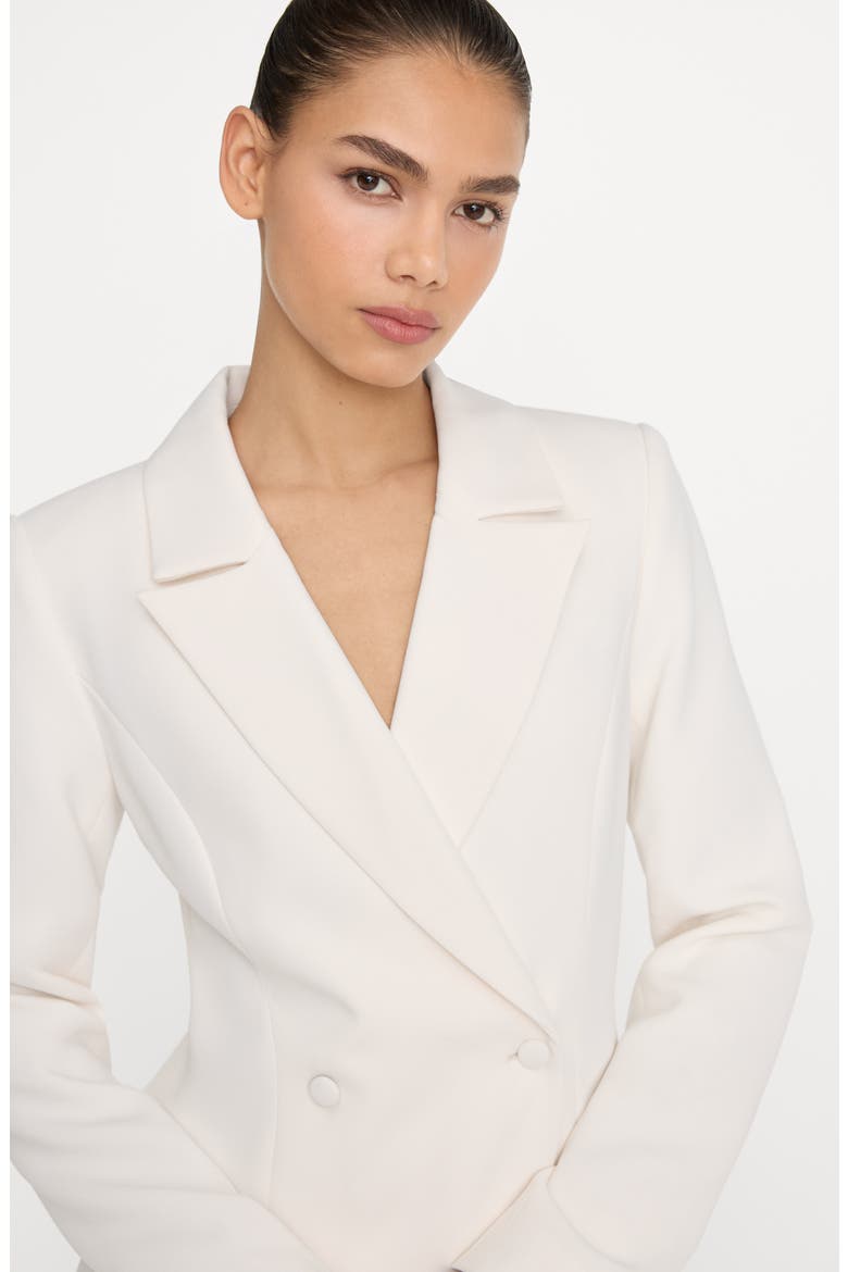 Luxe Suiting Exec Long Sleeve Blazer Minidress, Alternate, color, SOFT SHELL