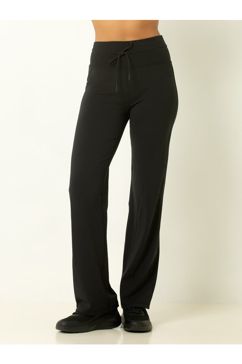 Sueded Boot Leg Pant, Main, color, Black