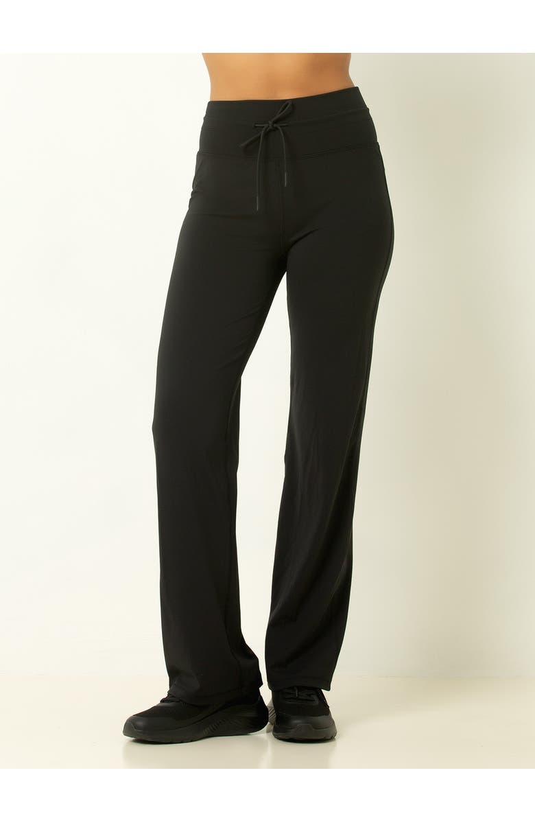 Single Stitch Sueded Boot Leg Pant, Main, color, Black