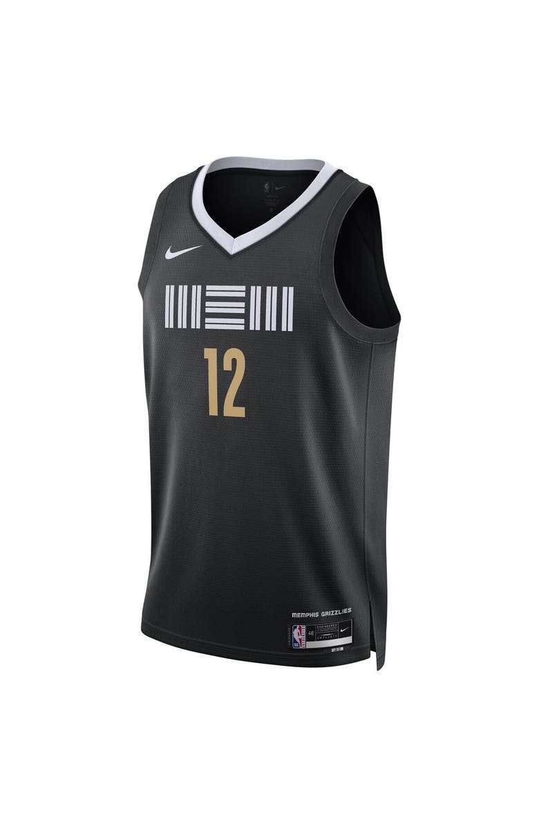 Nike Unisex Nike Ja Morant Black Memphis Grizzlies 2023/24 Swingman Jersey - City Edition, Alternate, color, 