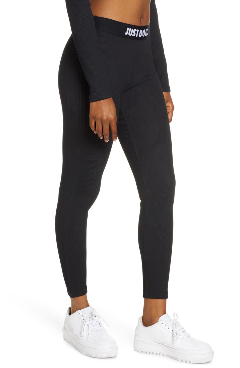 Nike Sportswear Ribbed JDI Leggings, Alternate, color,