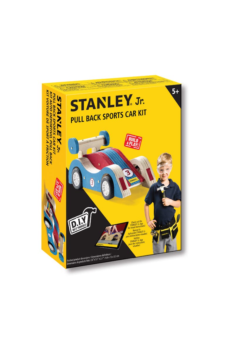 Stanley Jr. Pull-Back Race Car Kit, Main, color, Multi color