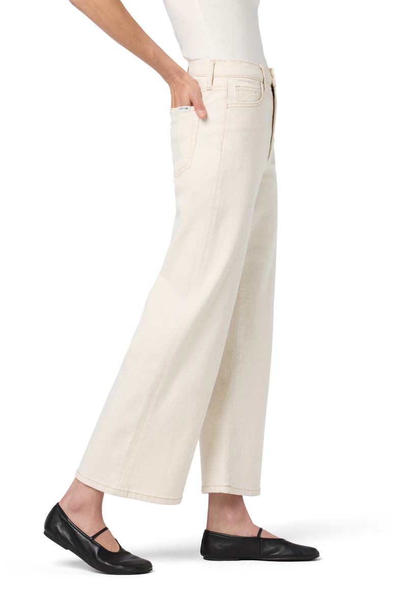 High Waist Ankle Wide Leg Jeans, Alternate, color, ECRU
