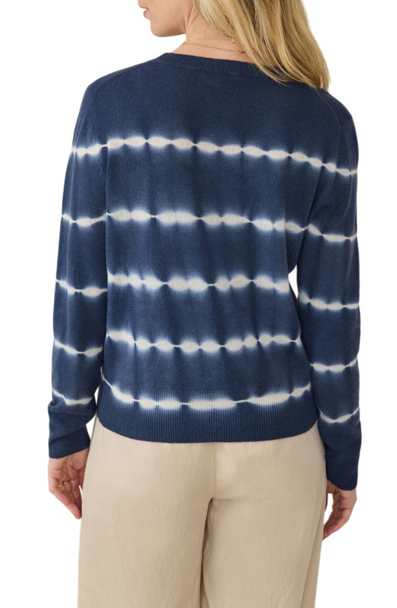 Faherty Cashmere Crewneck Sweater, Alternate, color, Indigo Tie Dye