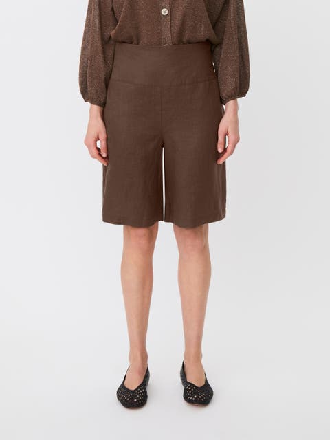 Mapinja Smock Waist Linen Shorts