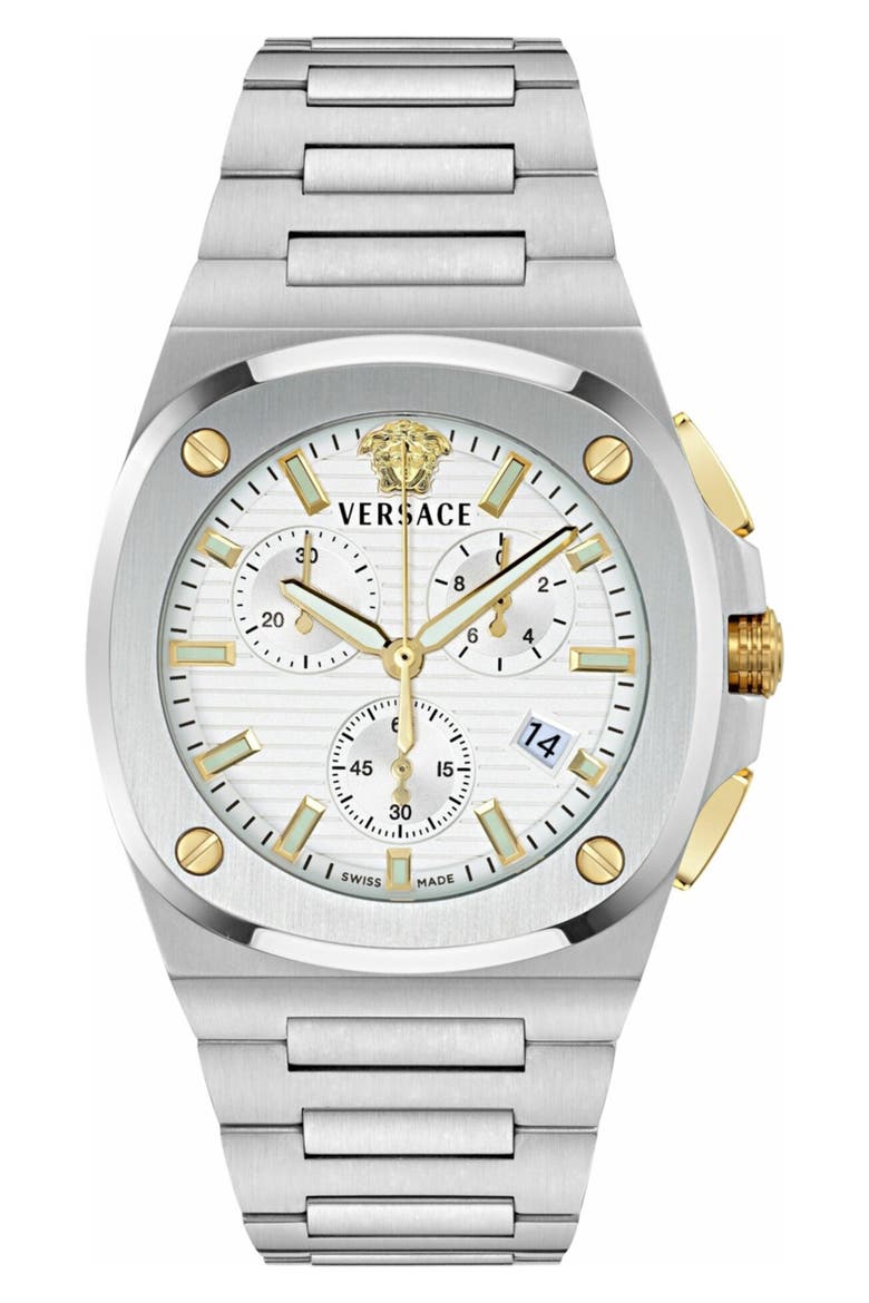 Tolomeo Chronograph Bracelet Watch, 42mm, Main, color, STAINLESS STEEL