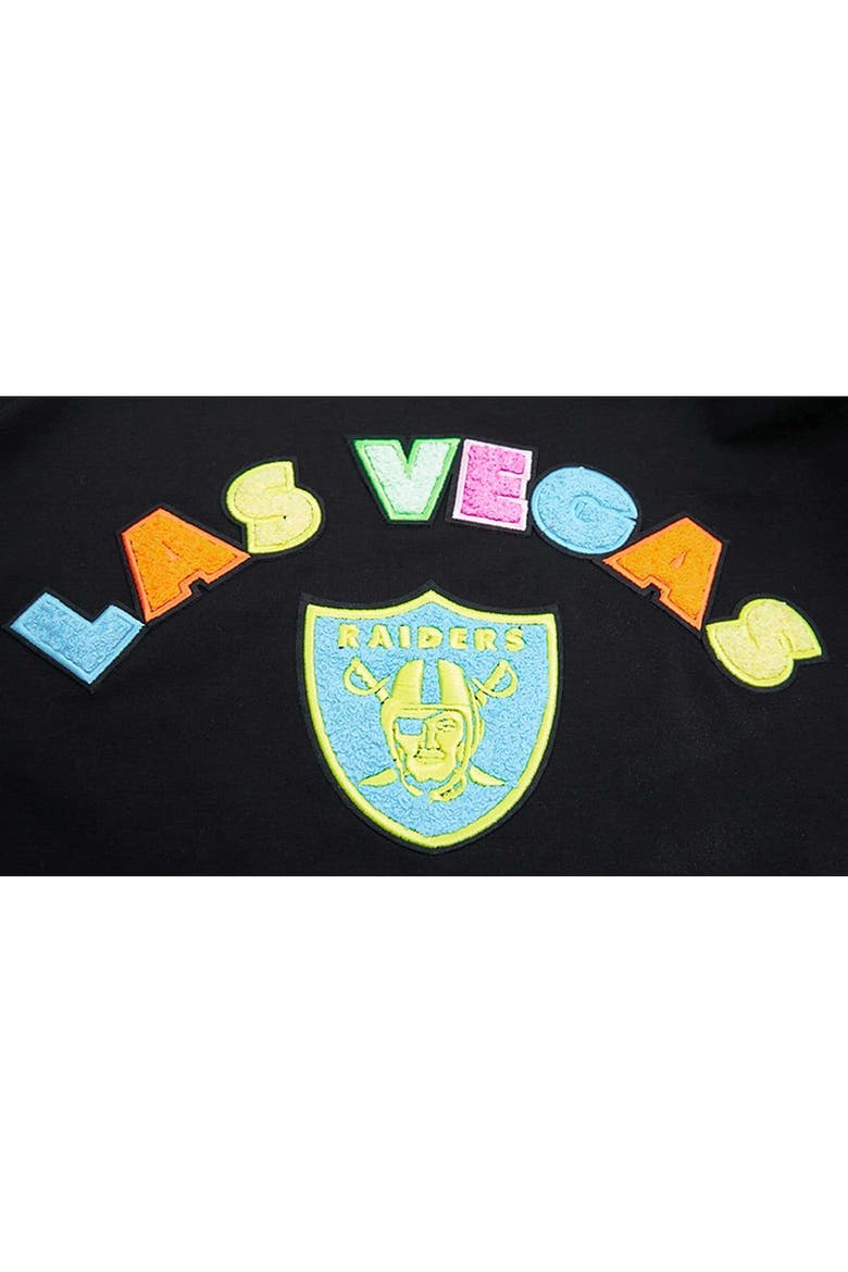 Men's Pro Standard Black Las Vegas Raiders Neon Graphic T-Shirt, Alternate, color, Black
