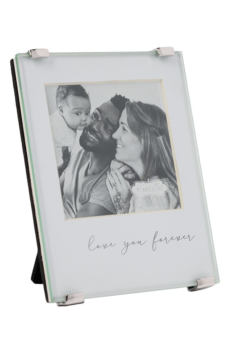 Mud Pie Love You Forever Picture Frame, Main, color, White