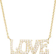 ARGENTO VIVO Pavé Love Pendant Necklace