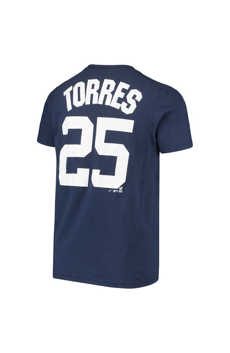 Nike Youth Nike Gleyber Torres Navy New York Yankees Player Name & Number T-Shirt, Alternate, color, 