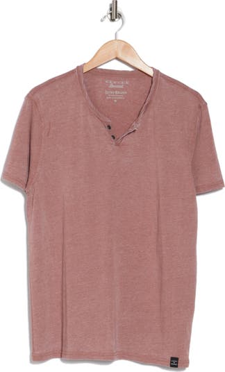 Button Notch Neck T-Shirt