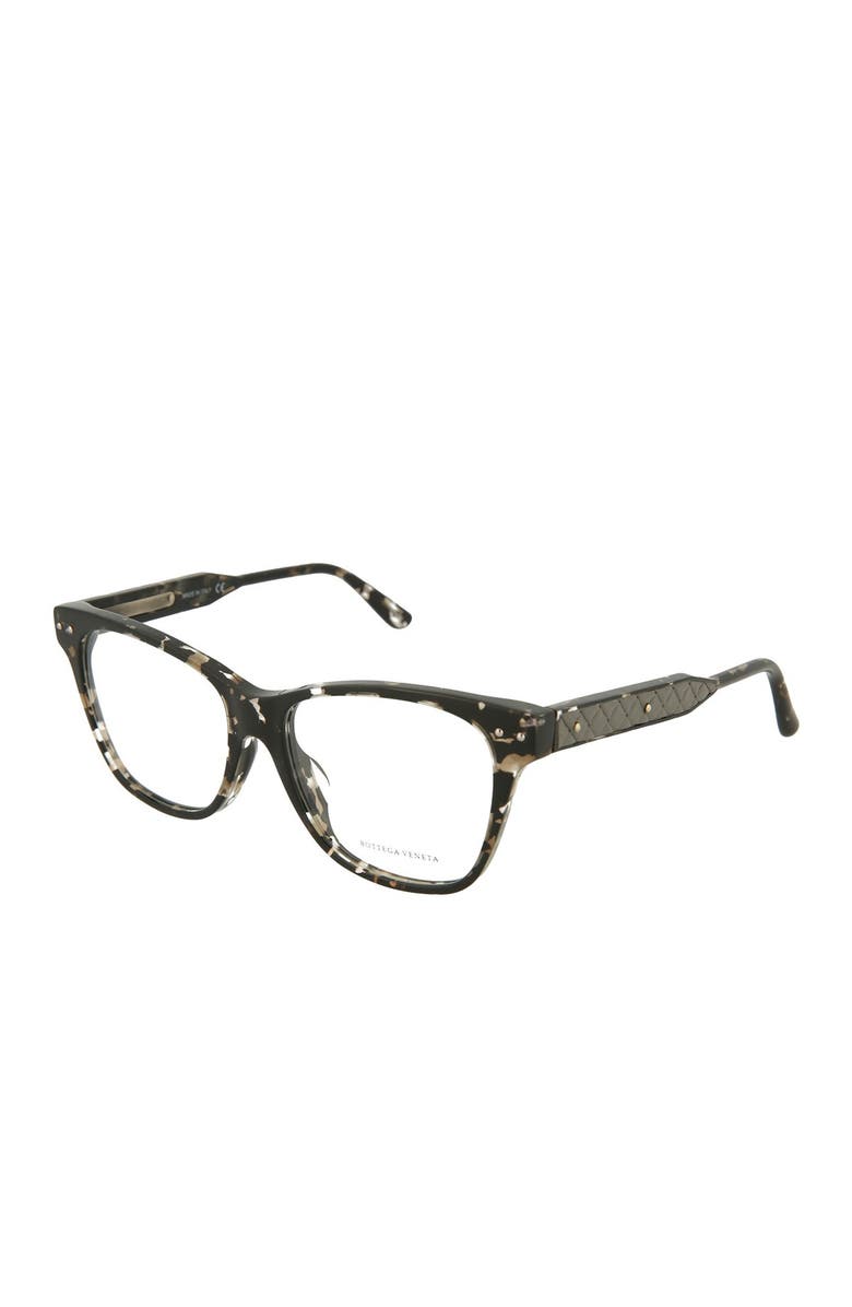 Bottega Veneta 53mm Squared Cat Eye Frames, Alternate, color,