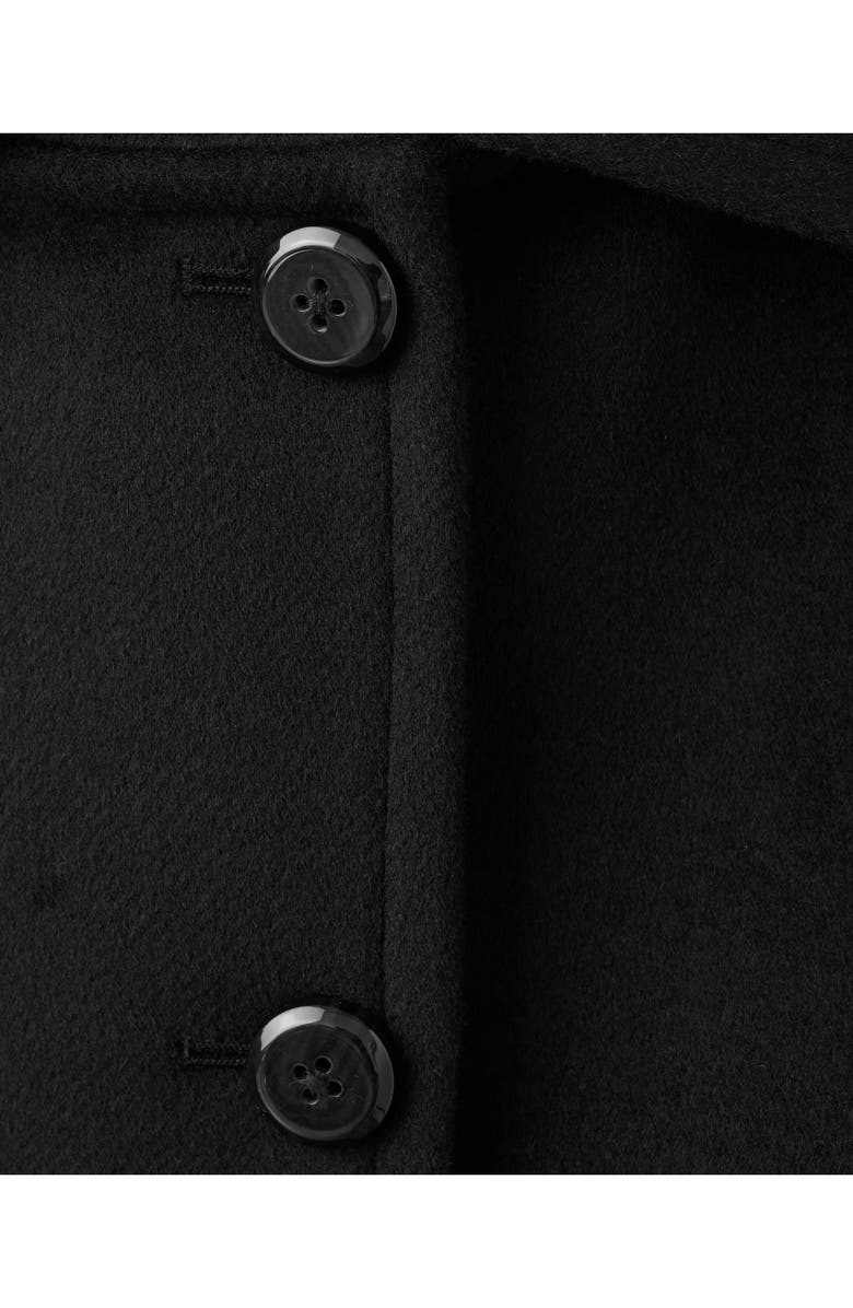 MANGO Wool Blend Crop Jacket, Alternate, color, Black