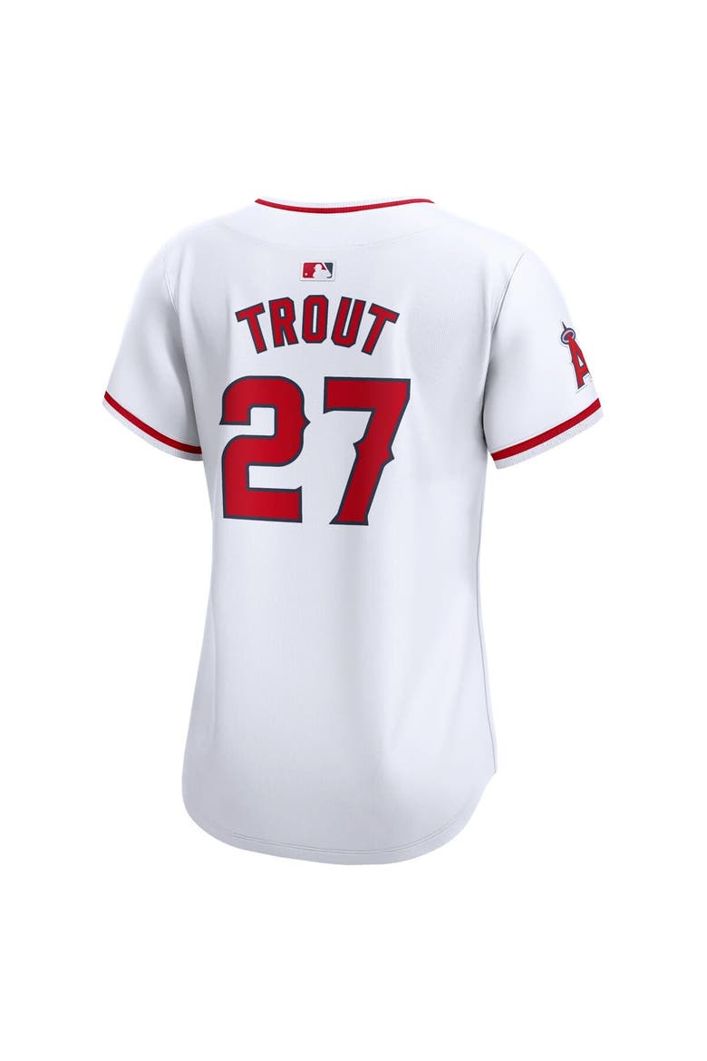 Women's Nike Mike Trout White Los Angeles Angels Home Limited Player Jersey, Alternate, color, White