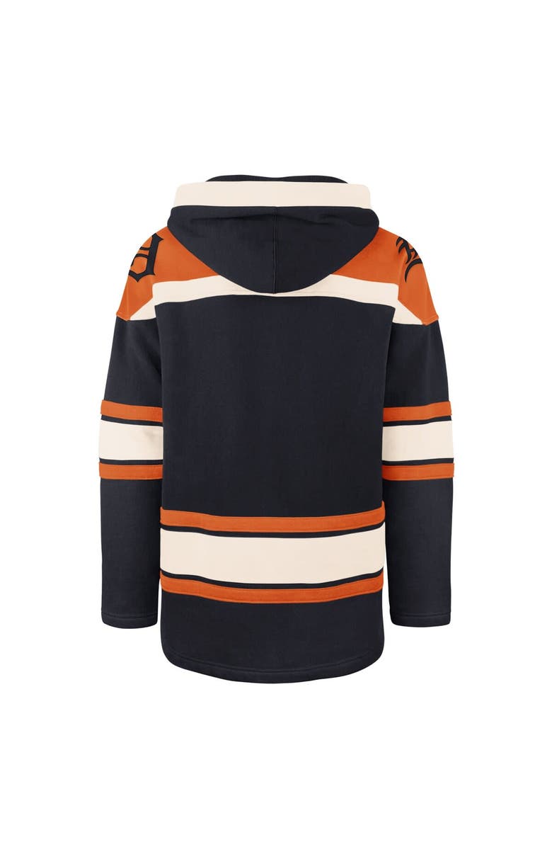 '47 Men's '47 Navy Detroit Tigers Superior Lacer Pullover Hoodie, Alternate, color, Navy