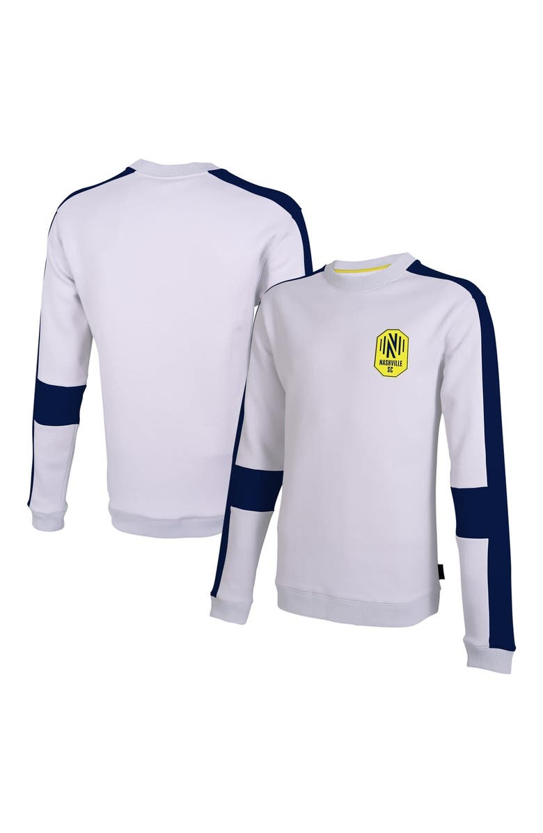 Stadium Essentials Men's Stadium Essentials White Nashville SC Half Time Pullover Sweatshirt, Main, color, White