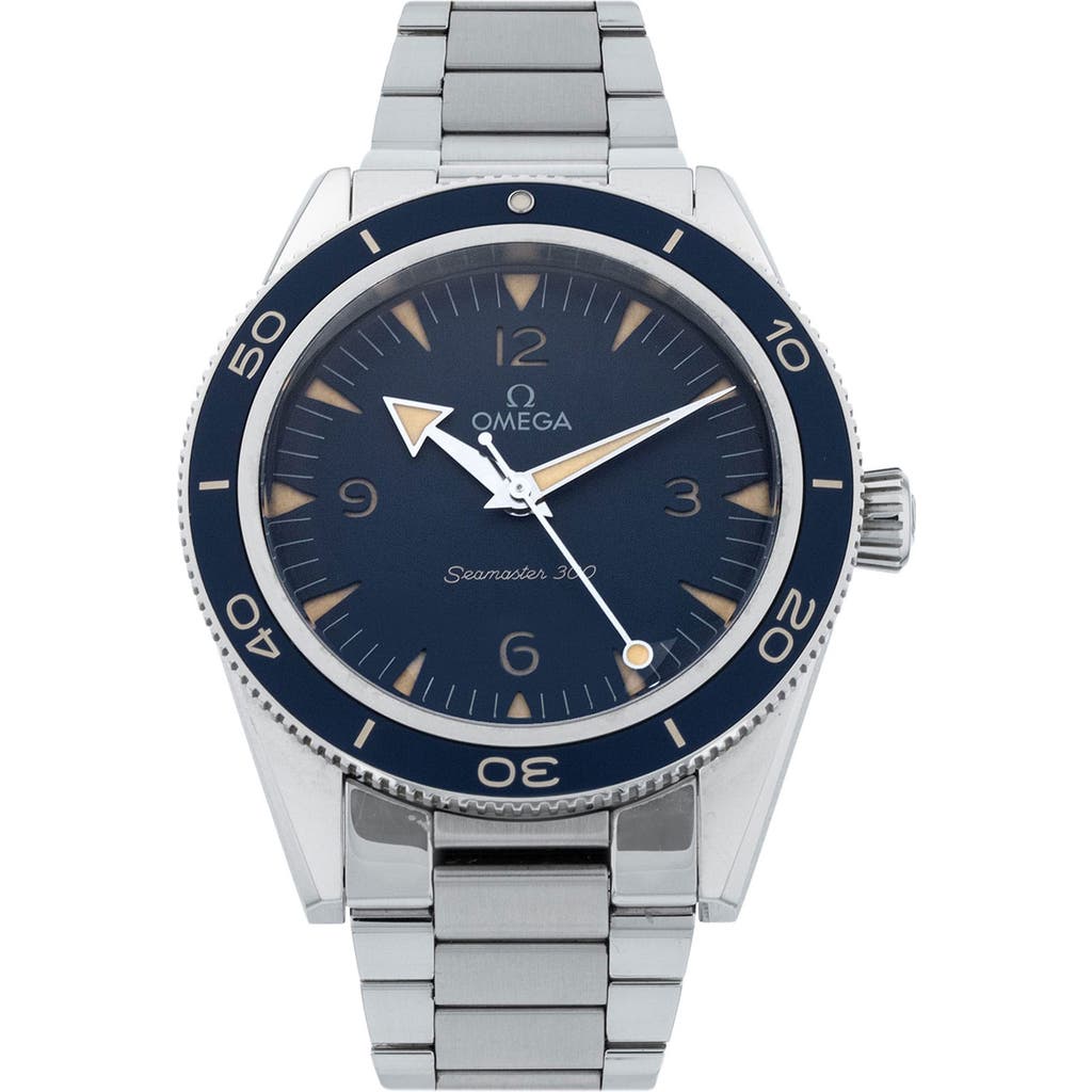 Watchfinder & Co. Omega 2022 Seamaster 300 Automatic Bracelet Watch, 41mm In Blue