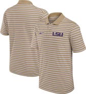 Nike Men's Nike Tan LSU Tigers Athletic Prep Striped Performance Polo