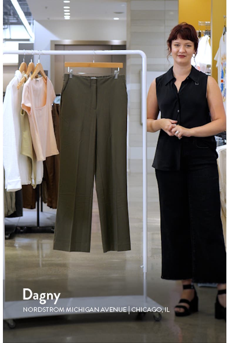 Flat Front Straight Leg Pants video