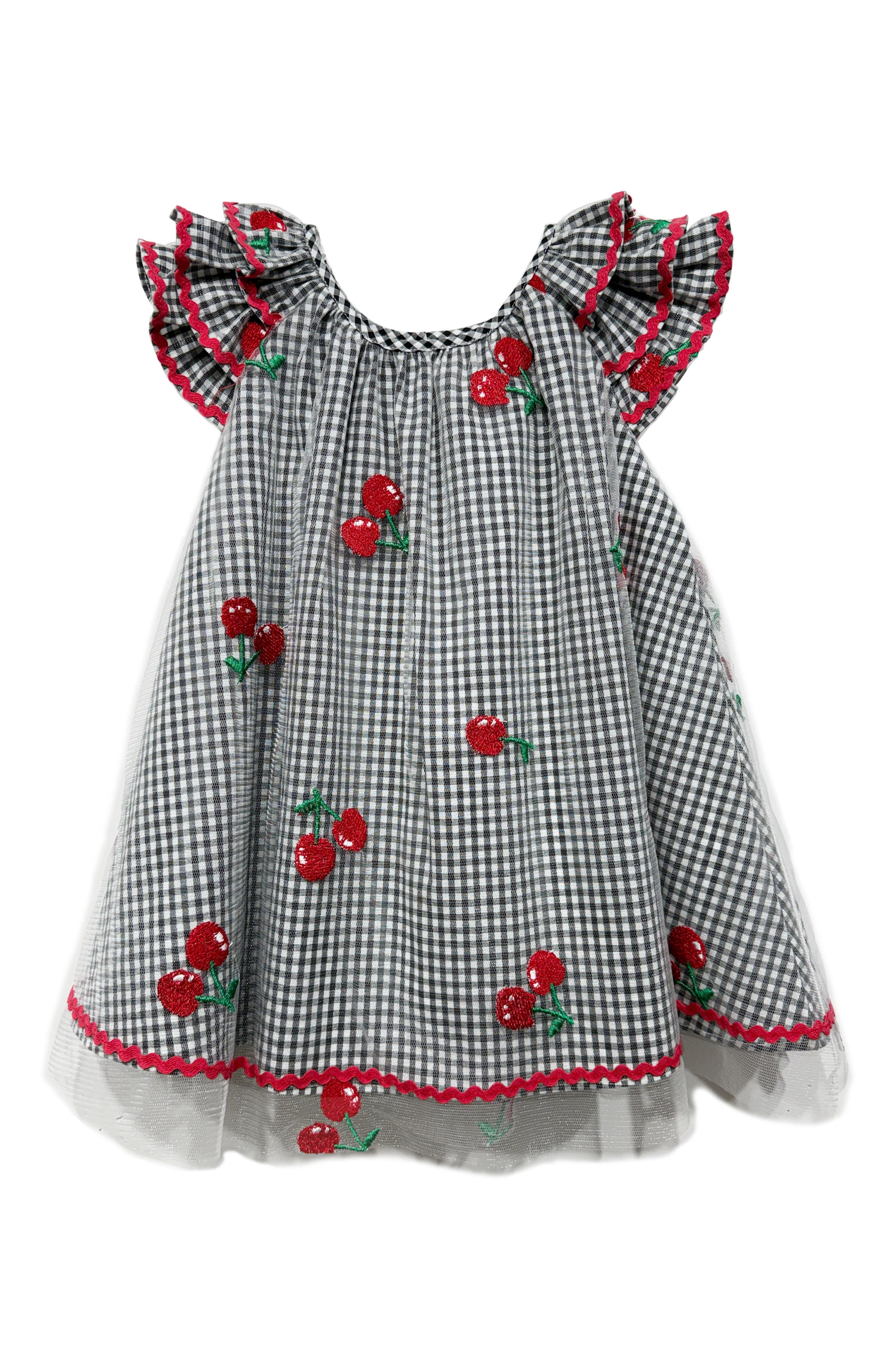 Kids' Iris Gingham & Cherry Dress (Women) | Nordstrom
