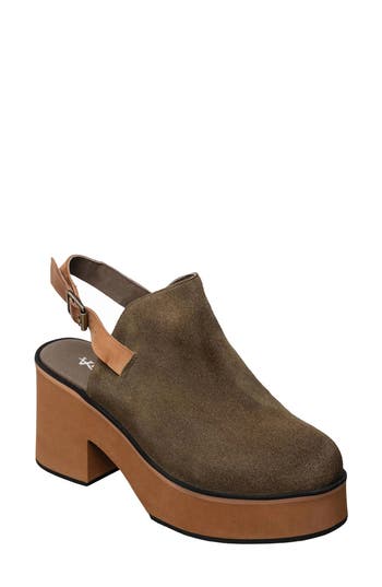 Antelope Isla Platform Slingback Sandal In Green