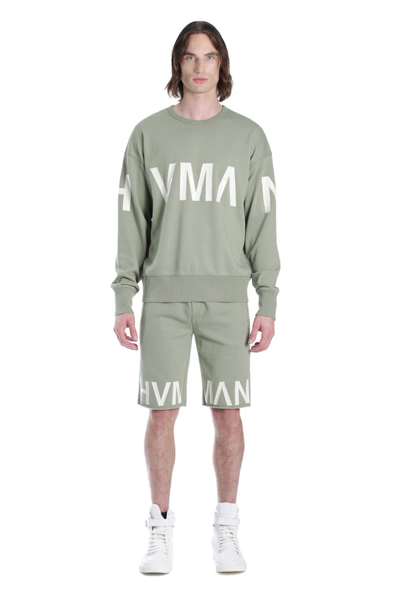 Logo Crewneck Sweatshirt, Alternate, color, GREEN