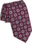 David Donahue Geometric Silk Tie