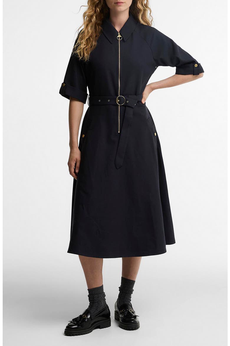 Arlene Midi Dress, Main, color, DARK NAVY