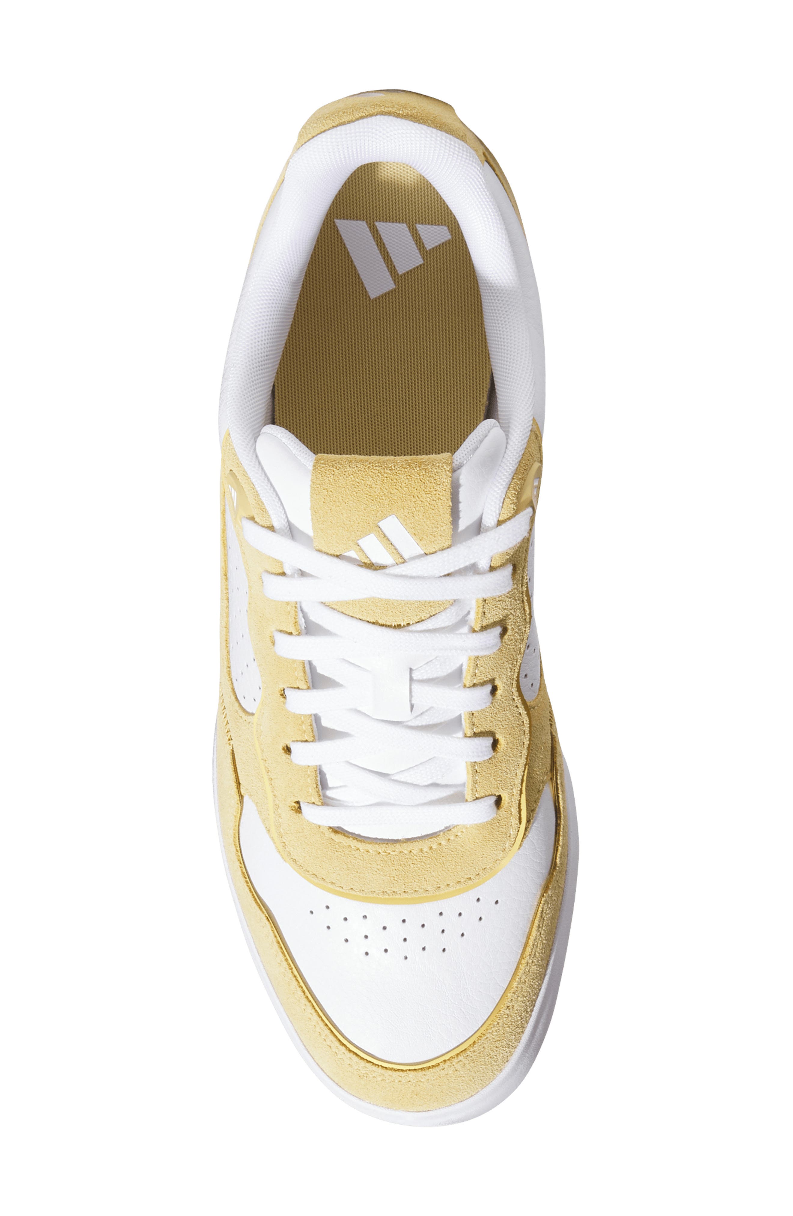 adidas Retrocross 25 Spikeless Golf Shoe, Alternate, color, White/ Oat/ Gum