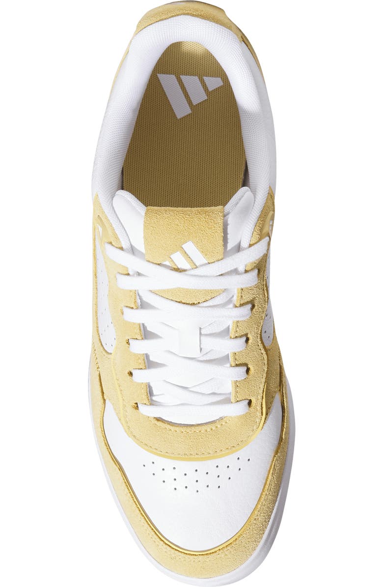 adidas Retrocross 25 Spikeless Golf Shoe, Alternate, color, White/ Oat/ Gum