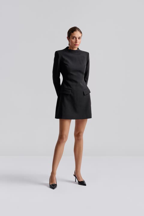 Leanna High Neck Mini Dress