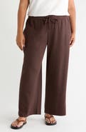 Eileen Fisher Ankle Wide Leg Drawstring Pants