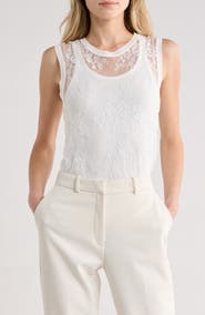 L'AGENCE Lace Muscle Tank