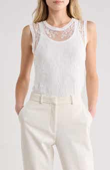 L'AGENCE Lace Muscle Tank